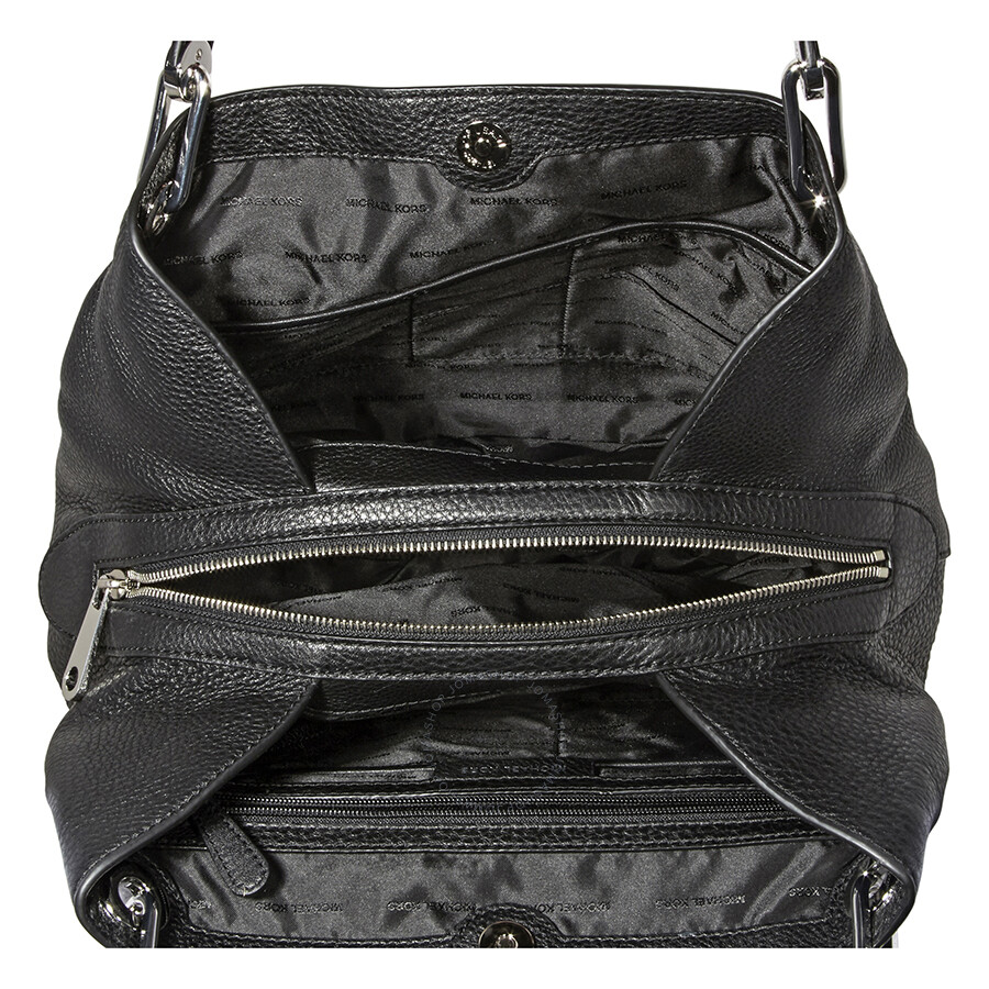 Michael Kors Raven Large Leather Shoulder Bag Black 30S8SRXE4U001