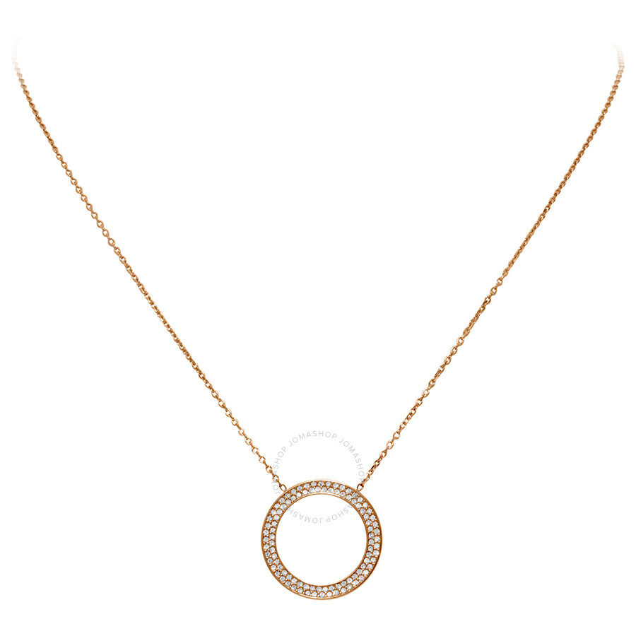 Michael Kors Rose Gold Tone Open Circle Pendant Mkj3296791 Las Jewelry Joma - Michael Kors Rose Gold Circle Pendant Necklace