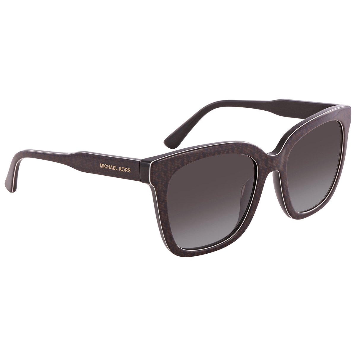 Michael Kors San Marino Dark Grey Gradient Square Ladies Sunglasses