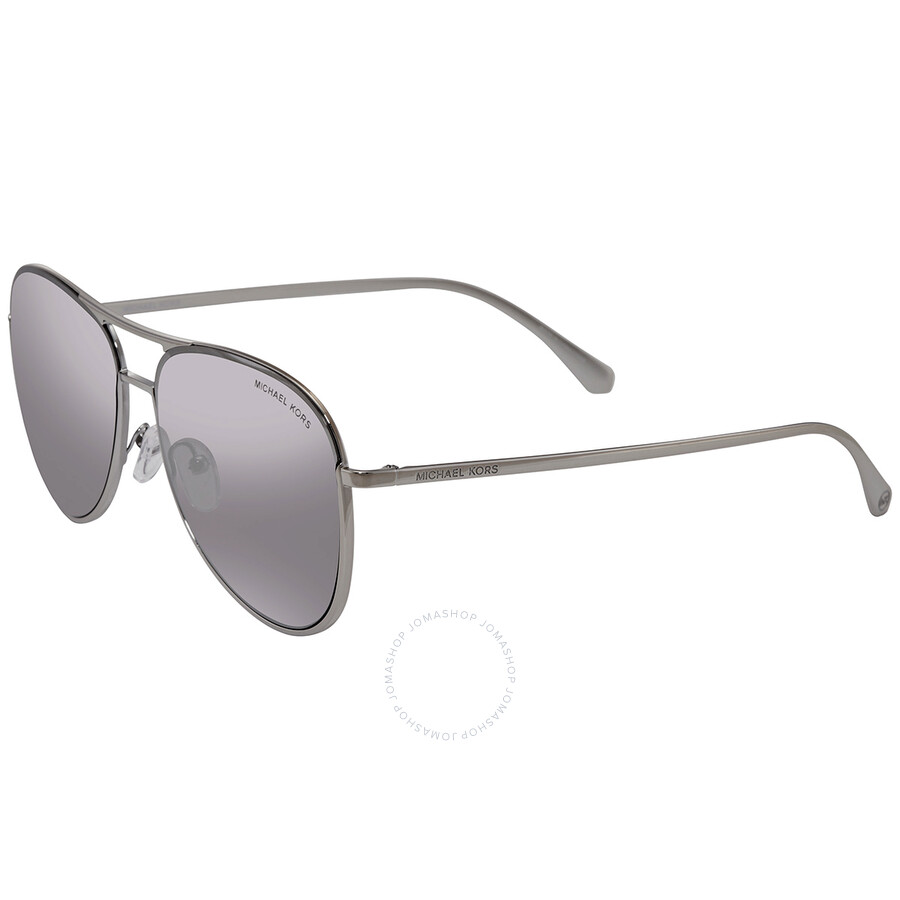 Michael kors silver mirrored aviator sunglasses Clearance