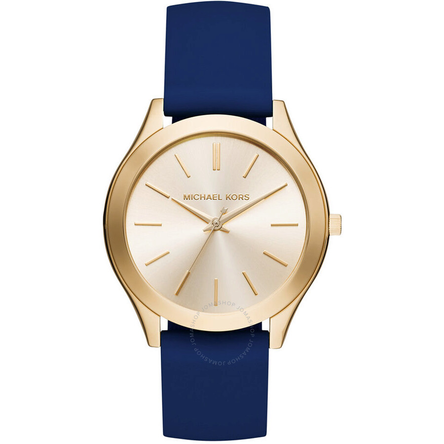 Slim Runway Gold Tone Dial Ladies Watch