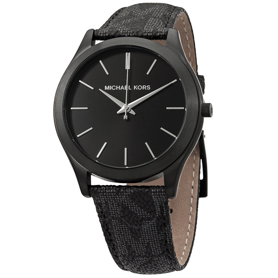 Slim Runway Quartz Black Dial Men's Watch