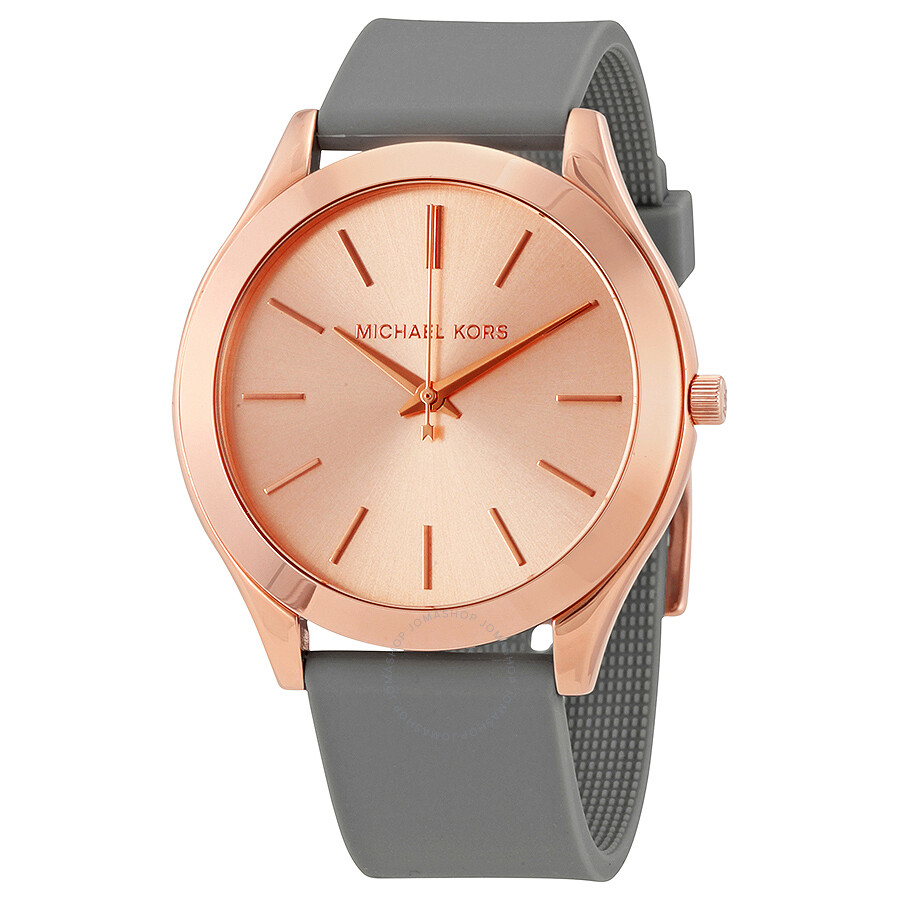 Slim Runway Rose Dial Ladies Watch