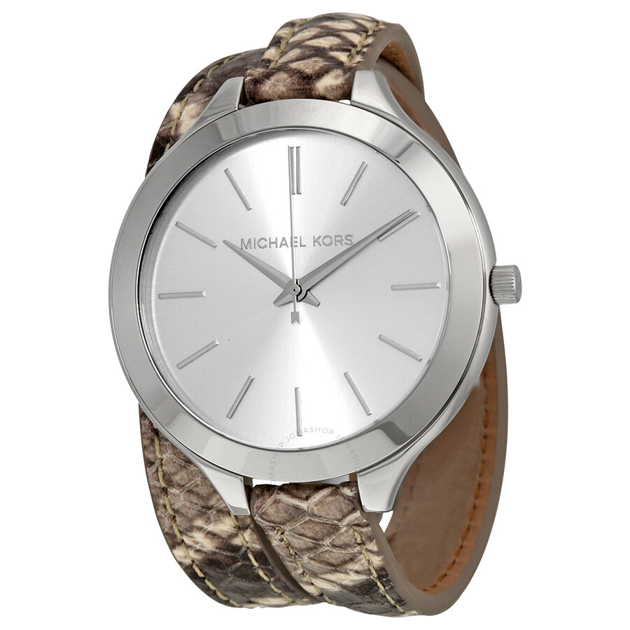 Slim Runway Silver Dial Ladies Watch