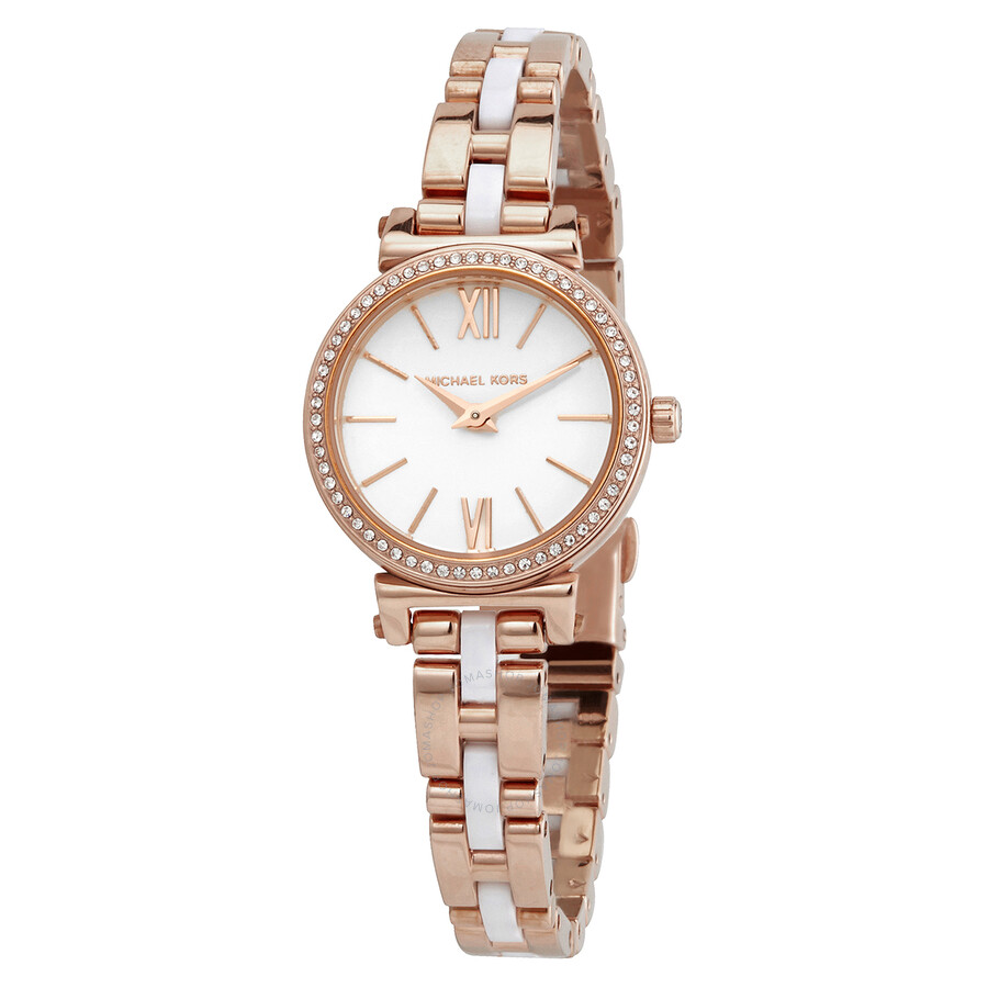 Sofie Quartz Crystal White Dial Ladies Watch