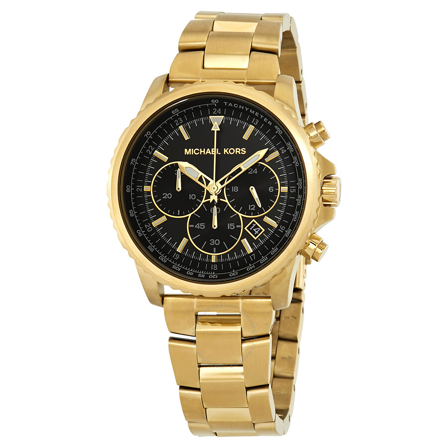 Theroux Chronograph Black Dial Men's Watch
