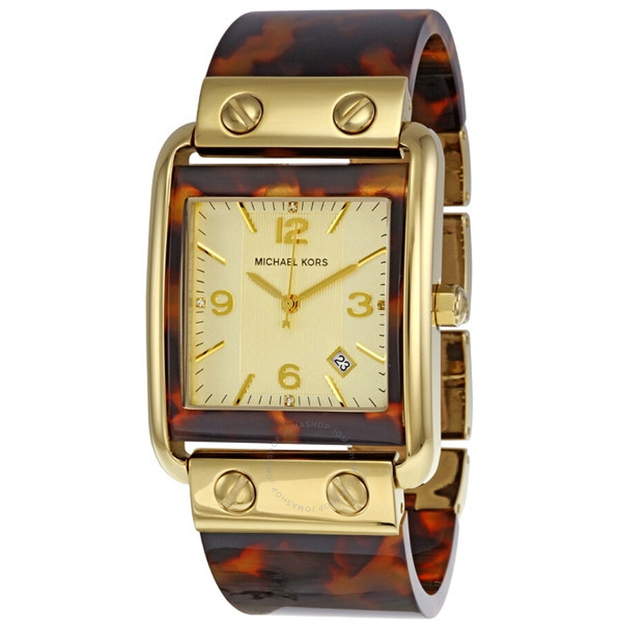 Tortoise Bangle Ladies Watch