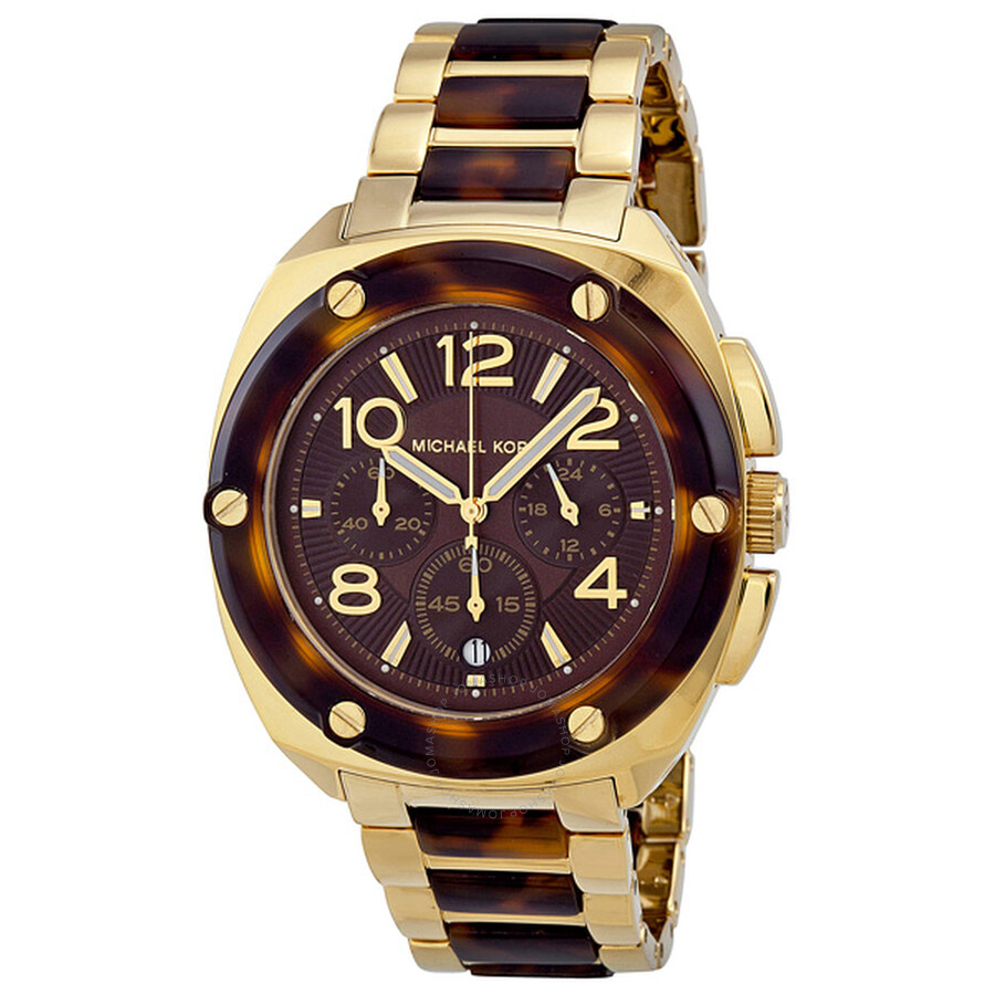 Tribeca Chronograph Brown Dial Ladies Watch