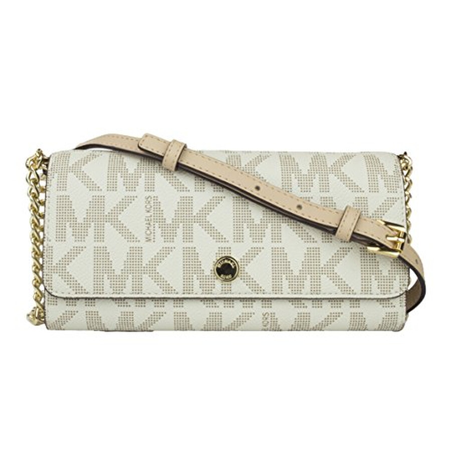 Michael Kors Vanilla Wallet on a Chain Vanilla 32F4GLSC3B150