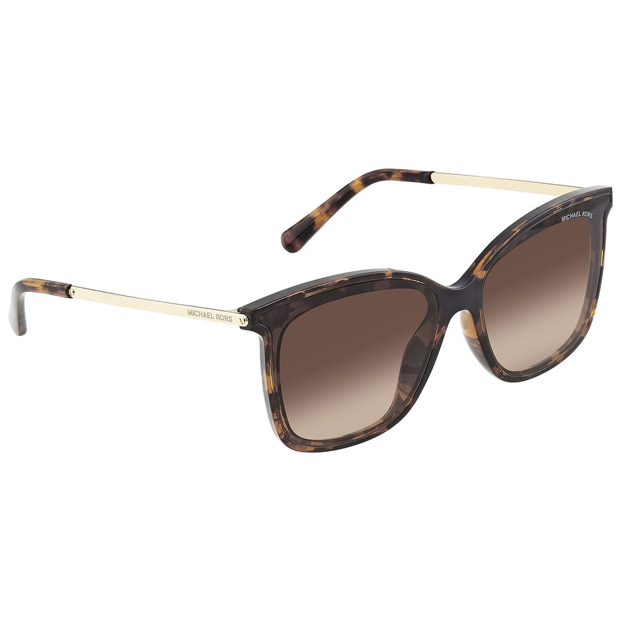 Michael Kors Zermatt Smoke Gradient Square Ladies Sunglasses MK2079U