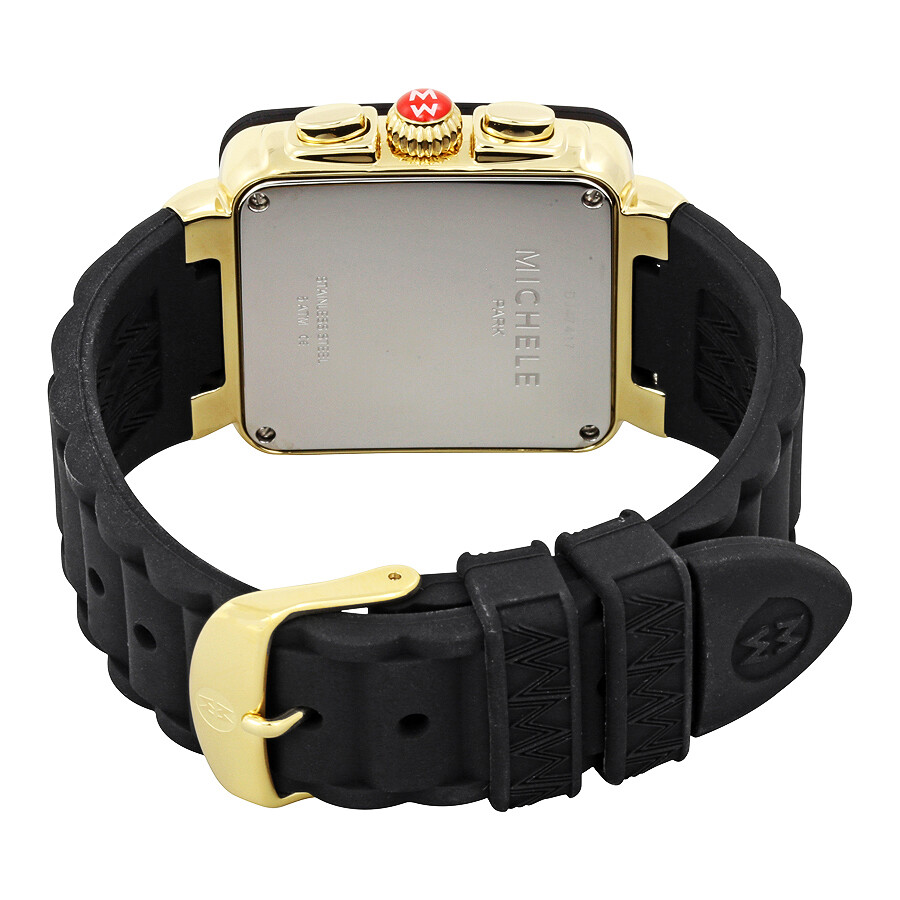 Michele Park Jelly Bean Chronograph Black Enamel Dial Ladies Watch MWW06L000015 099945474946