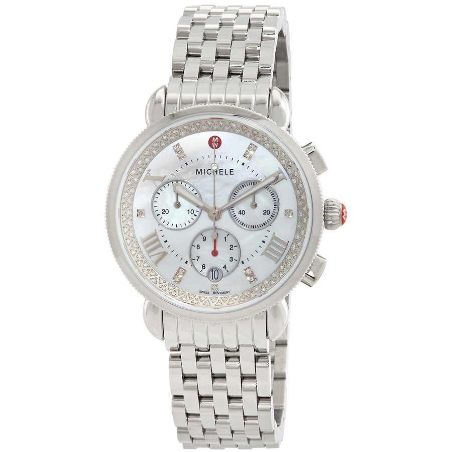 Michele Sport Sail Chronograph Quartz Diamond Ladies Watch MWW01C000141