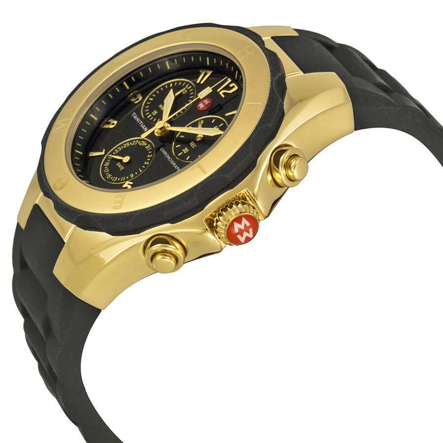 Michele Tahitian Jelly Bean Black Dial Ladies Watch MWW12F000088 099945492506 Watches