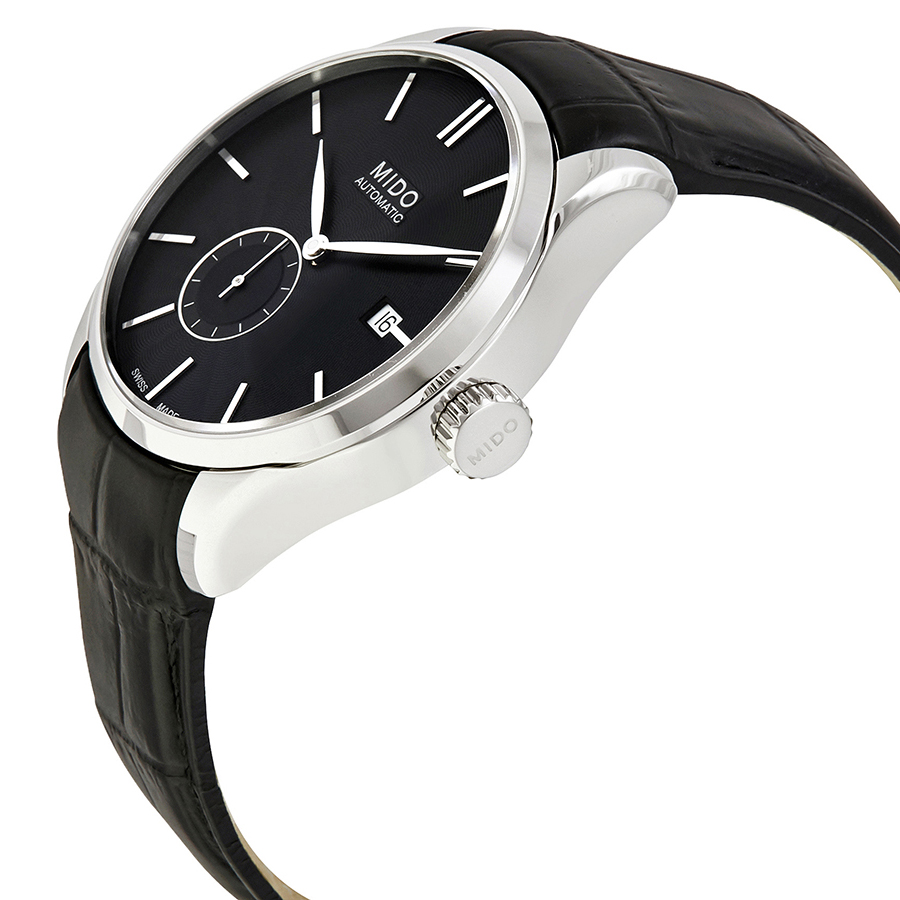 Montre Mido Belluna Automatique Homme - Cadran Noir 42,5 Mm - Bracelet Cuir - Fabriqué En Suisse 2023 - Neuf Avec étiquettes