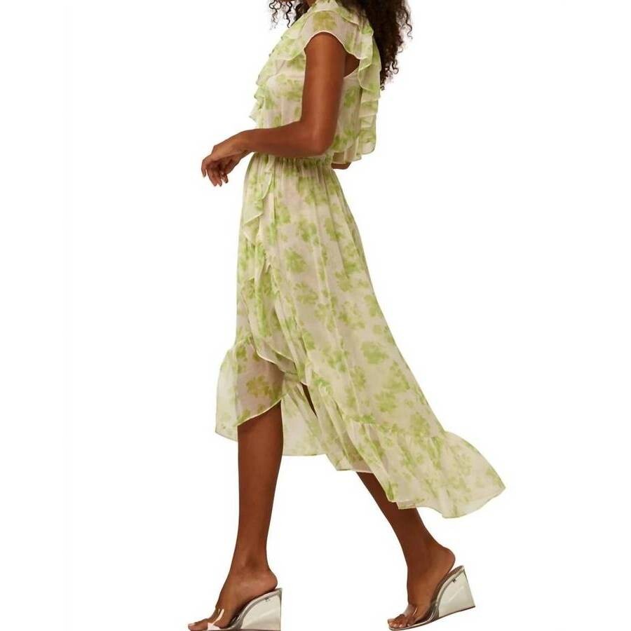 Misa Los Angeles Ladies Rumi Dress Honeydew Blossom, Size L 97985Honeydew BlossomL Apparel