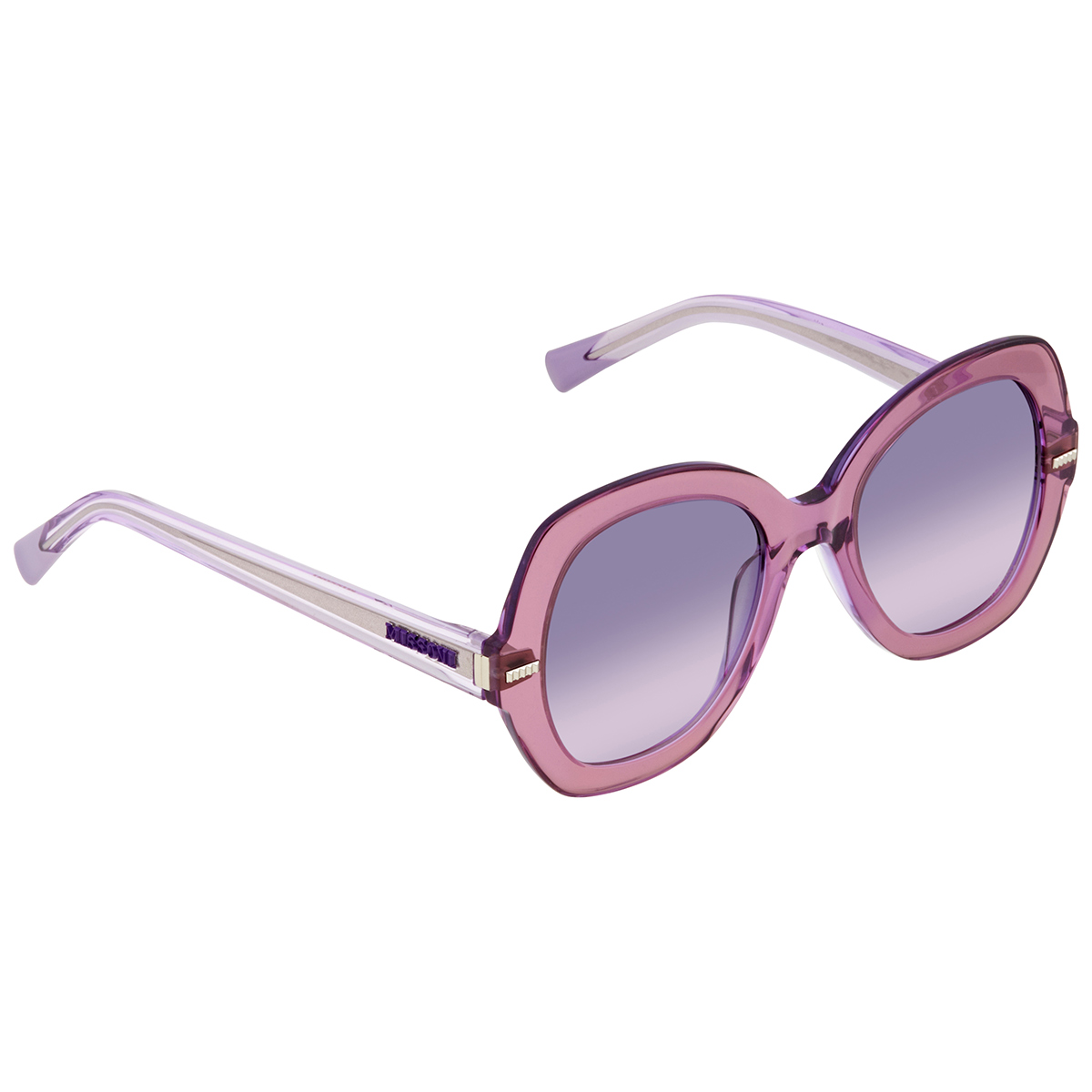 Missoni Mmi 0016 Occhiali Da Sole Donna – Montatura Acetato Teal Pink, Lente 53mm