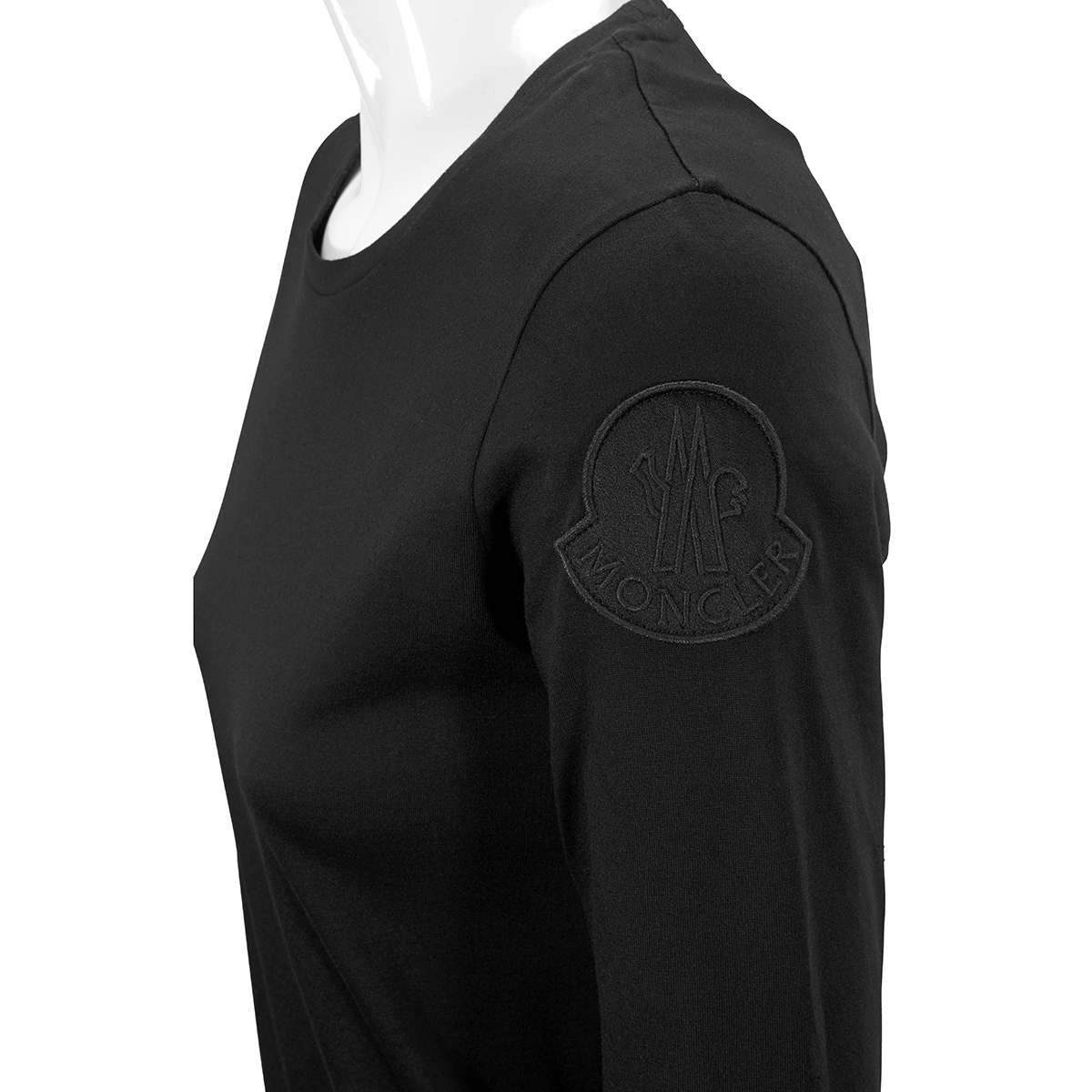 Moncler Ladies Long Sleeve Logo Patch T 