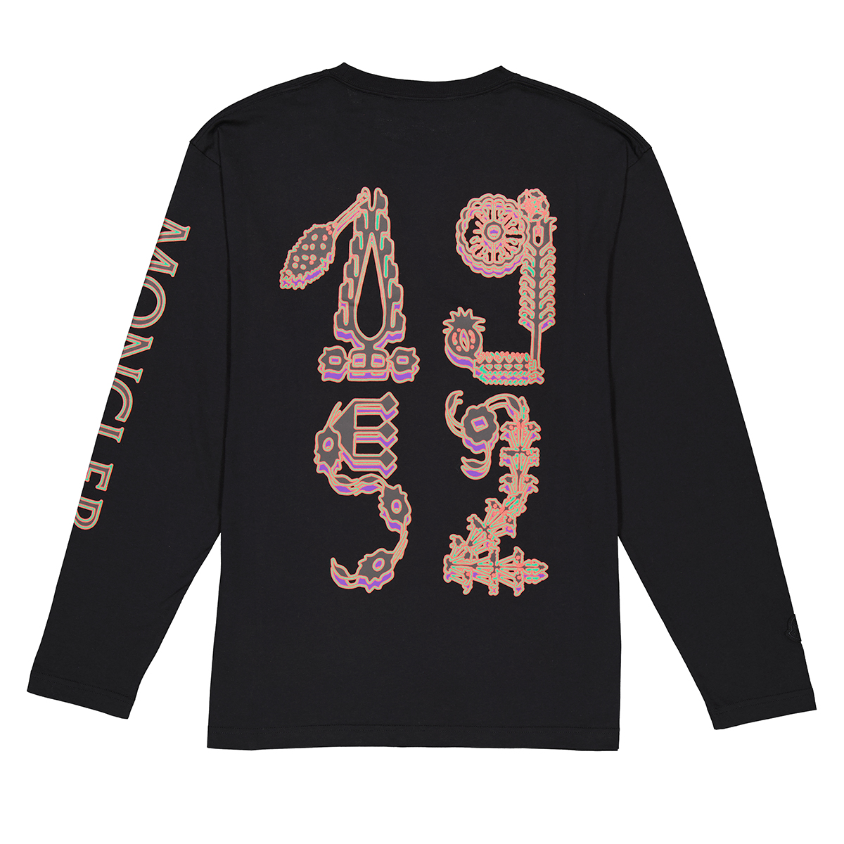 moncler lettering graphic t shirt