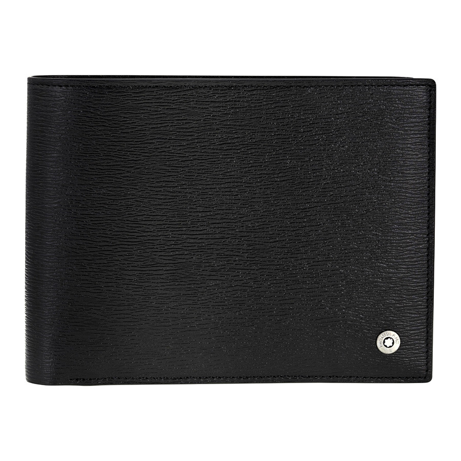 Montblanc Mont Blanc Westside 4CC Black Wallet with ID Holder 9680