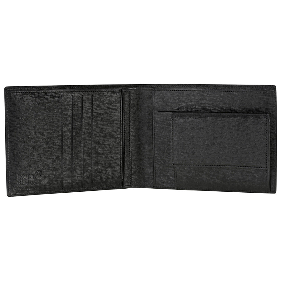 Montblanc Mont Blanc Westside 4CC Black Wallet with ID Holder 9680