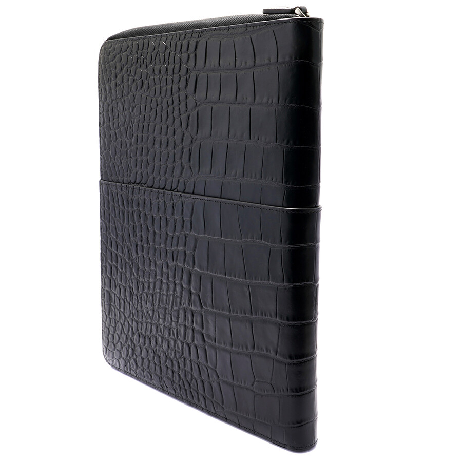 Montblanc Black Meisterstuck Selection Notepad Holder With Pockets