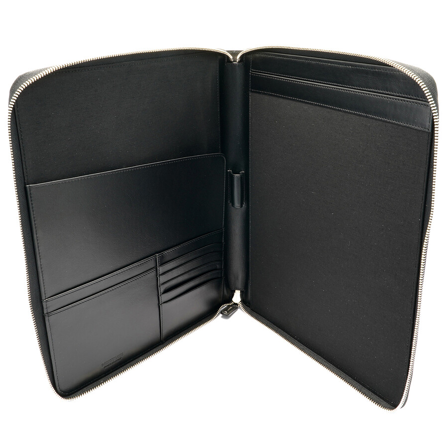 Montblanc Black Meisterstuck Selection Notepad Holder With Pockets