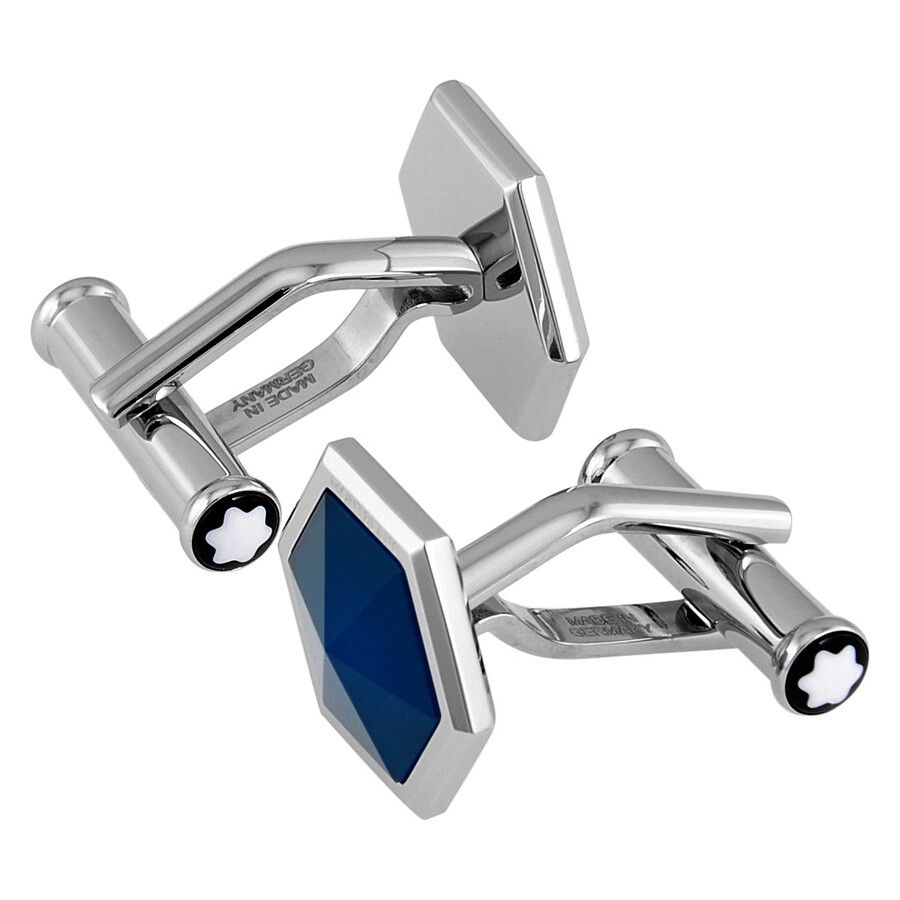 Montblanc Sartorial Blue Onyx Hexagonal Cufflinks 118600 4017941908919