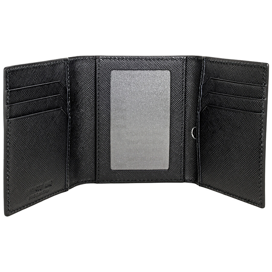 Montblanc Sartorial Trifold Business Card Holder Black 116388