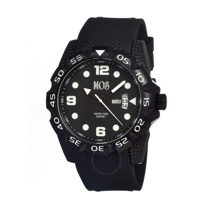 cow Multifunction Black Dial Black Silicone Men's Watch