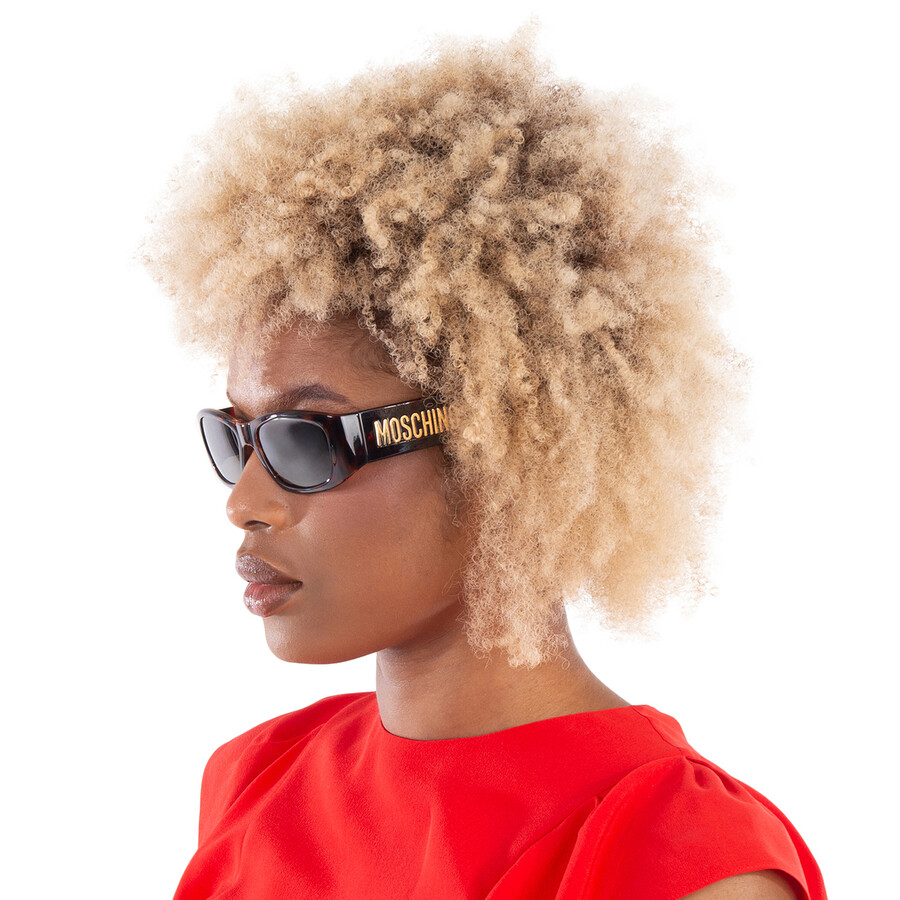 Moschino Brown Rectangular Ladies Sunglasses MOS145/S 005L/70 55  