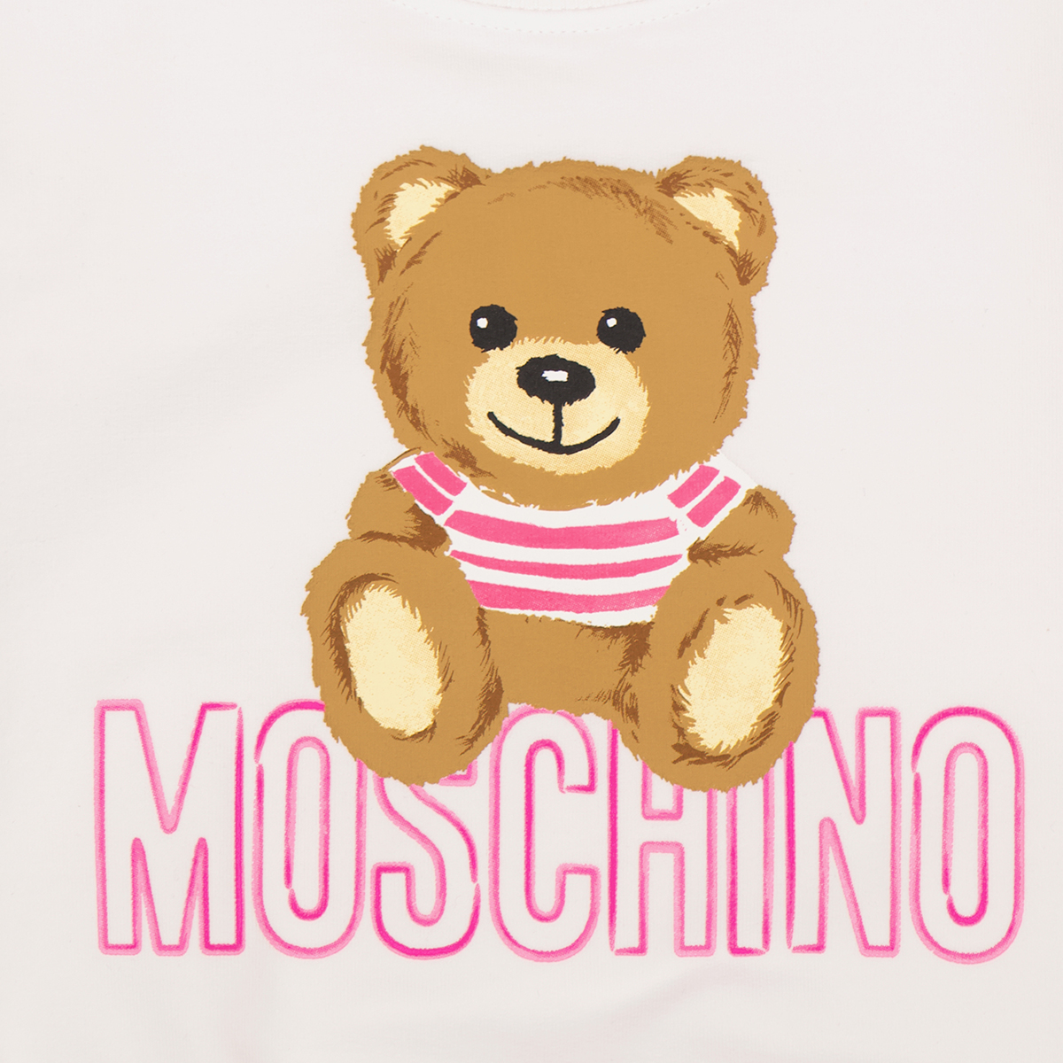 Moschino Felpa con stampa Teddy Bear frontale MDF02W