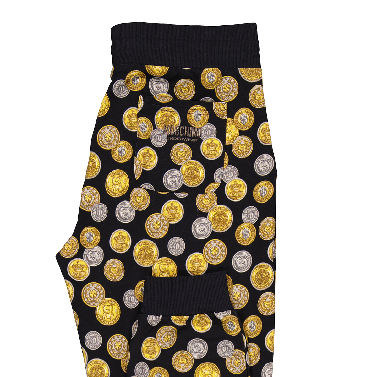 Moschino Men's Coin Print Stretch Cotton Track Pants, Size Large A4317 ...