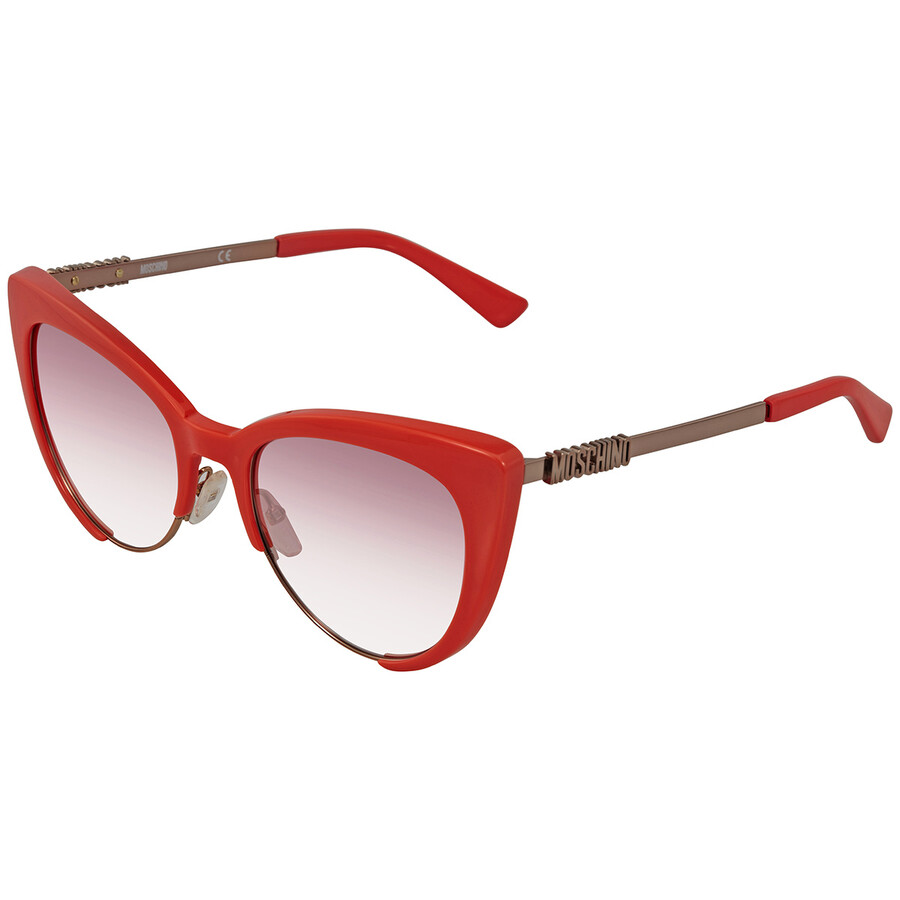 Moschino Pink Gradient Cat Eye Ladies Sunglasses MOS040/S 01N5/VQ 55