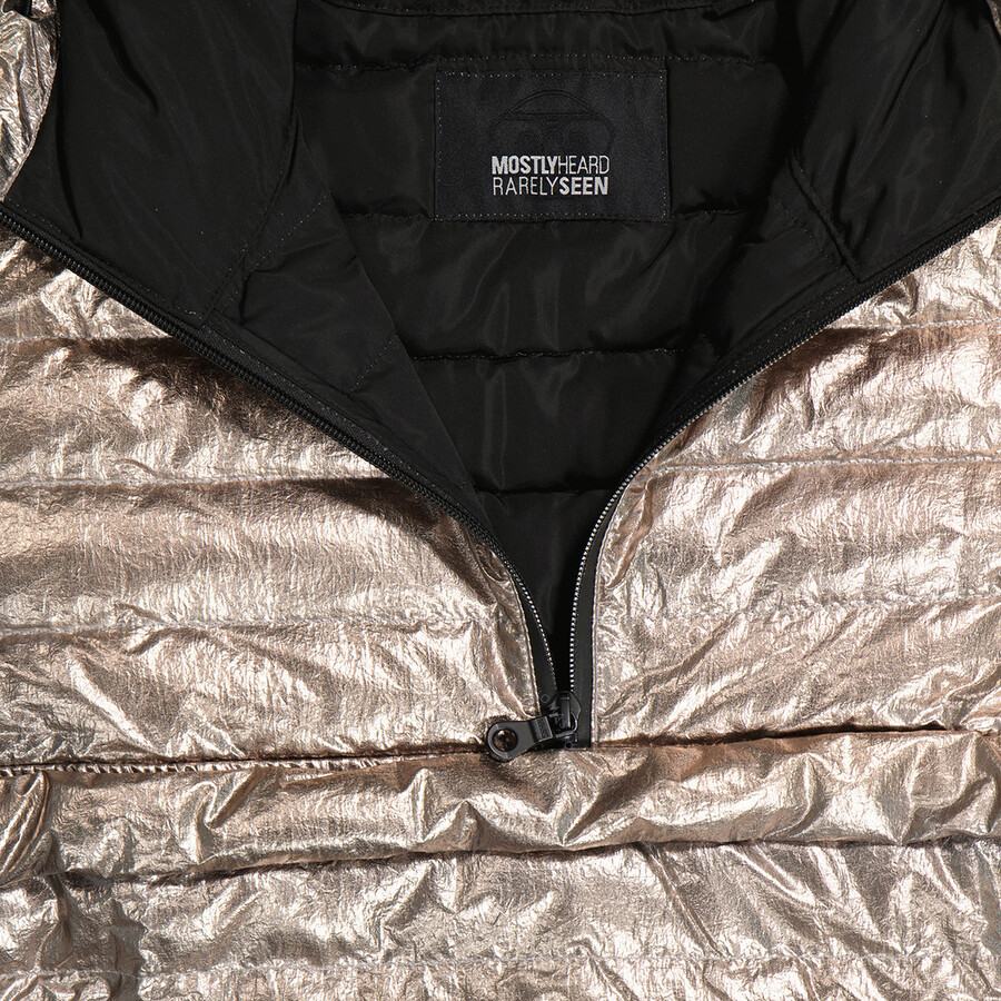 quarter zip puffer jacket