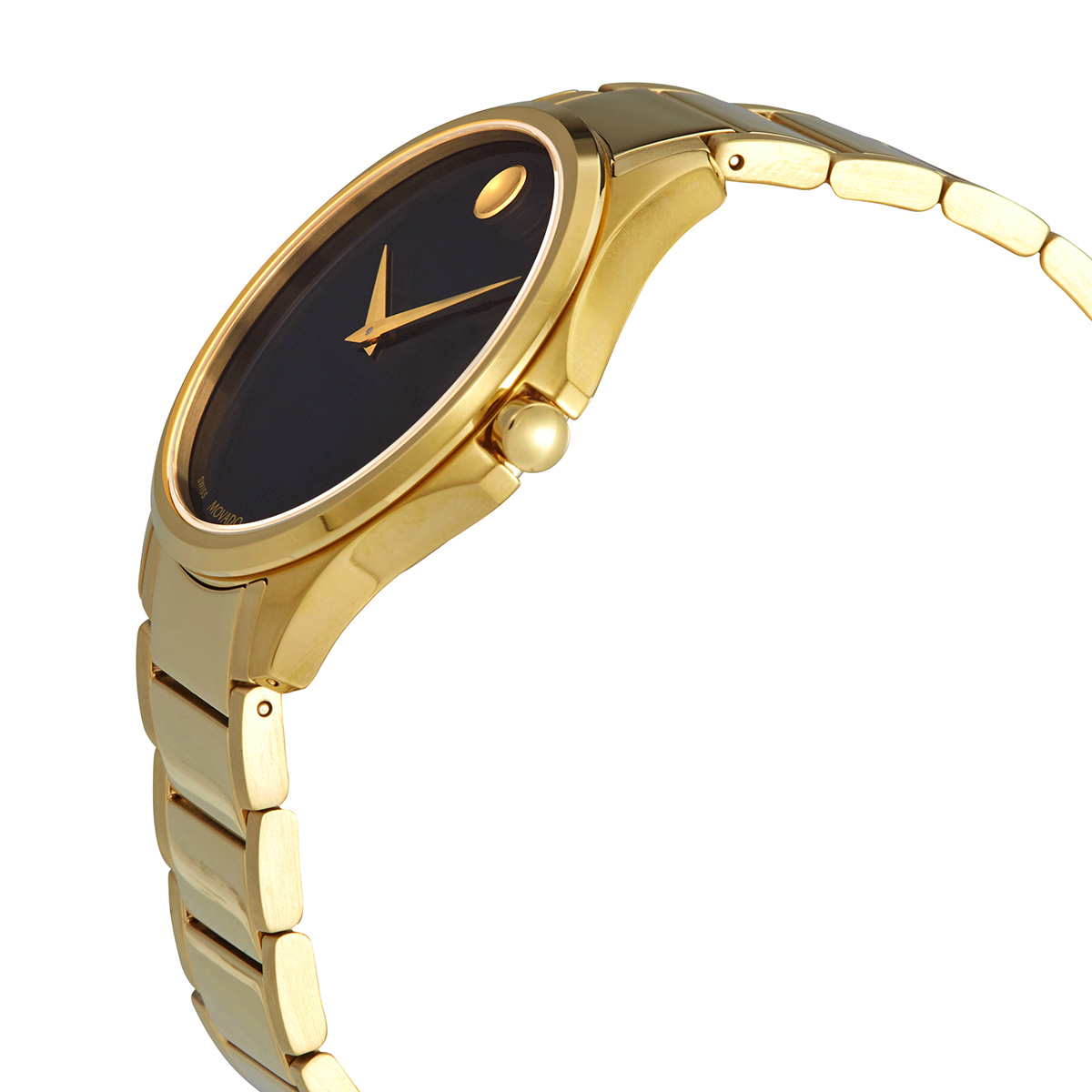 Movado Ario Quartz Black Dial Yellow 