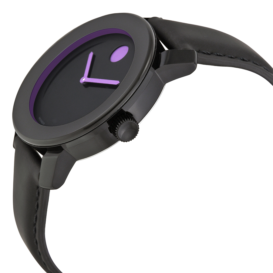 Movado Bold Black and Purple Unisex 