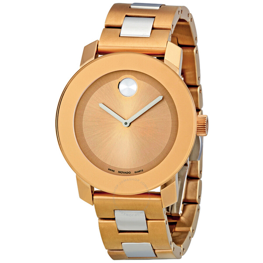 Bold Gold Dial Two-Tone Stainless Steel Watch