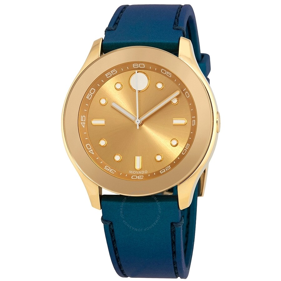 Bold Gold-Tone Dial Ladies Watch