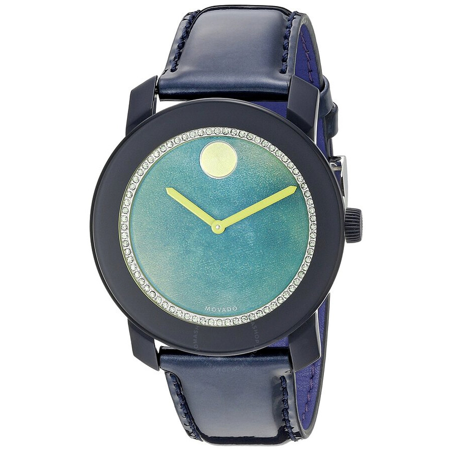 Bold Green Watercolor Dial Ladies Watch
