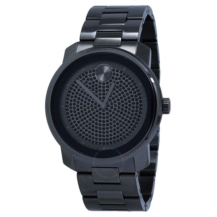 Bold Grey Crystal Pave Quartz Men's Watch