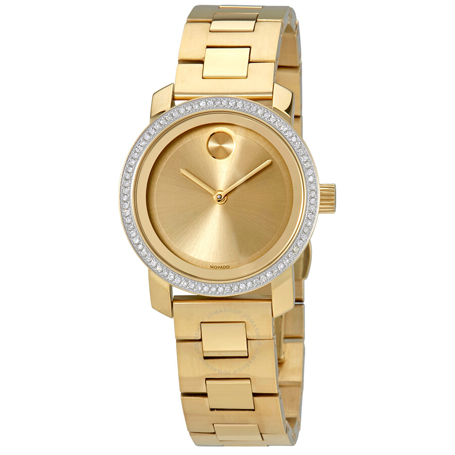 Bold Gold Dial Ladies Watch