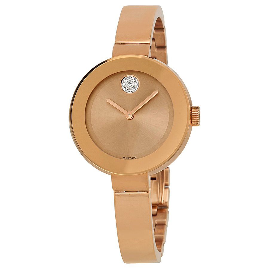 Movado Bold Rose Dial Rose Gold Ion 