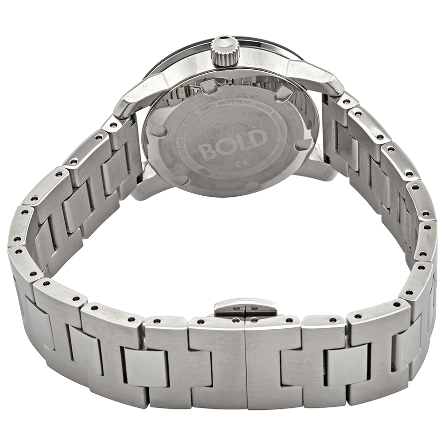 Movado Bold Silver Glitter Dial Ladies 