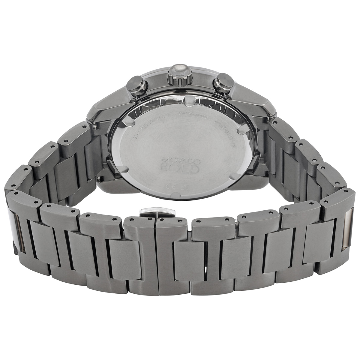 Movado Bold Verso Chronograph Quartz Gunmetal Dial Men's Watch 3600867 ...