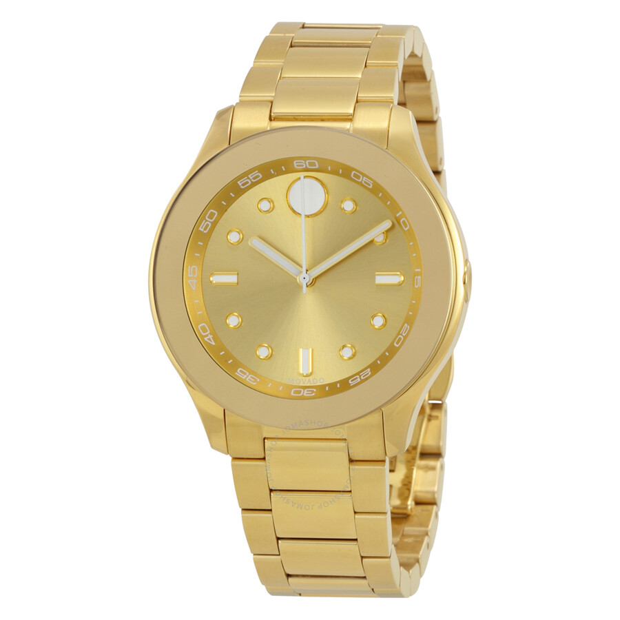 Bold Gold Dial Yellow Gold Ion-plated Ladies Watch