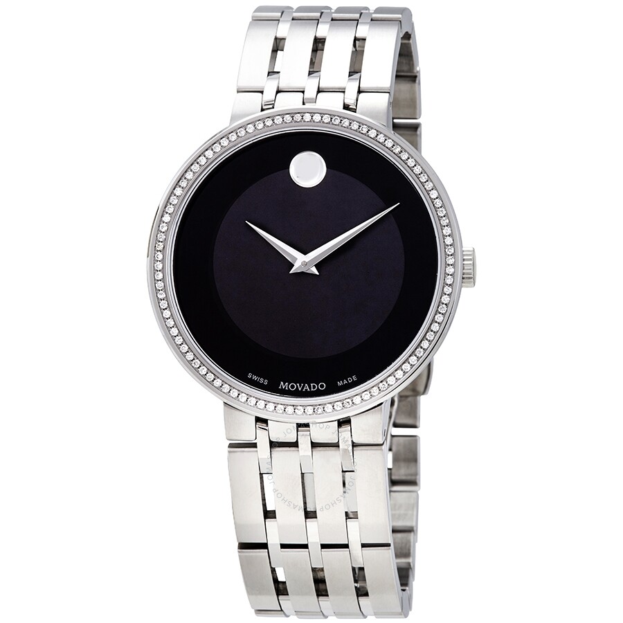 Esperanza Matte Black Dial Men's Diamond Watch