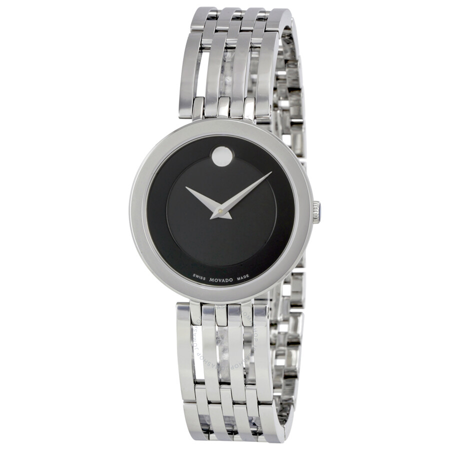 Esperanza Matte Black Museum Dial Ladies Watch