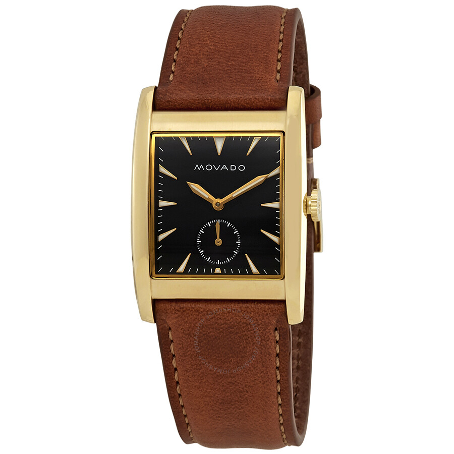 Heritage Black Dial Brown Leather Men's Watch