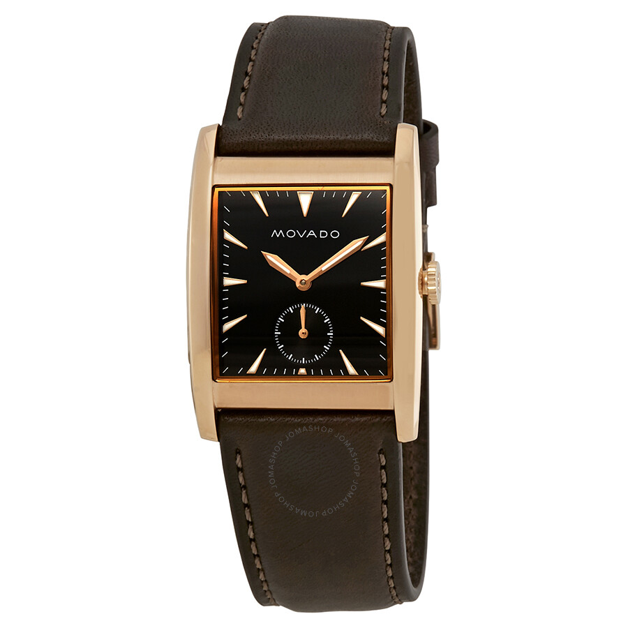 Heritage Black Dial Dark Brown Leather Men's Watch