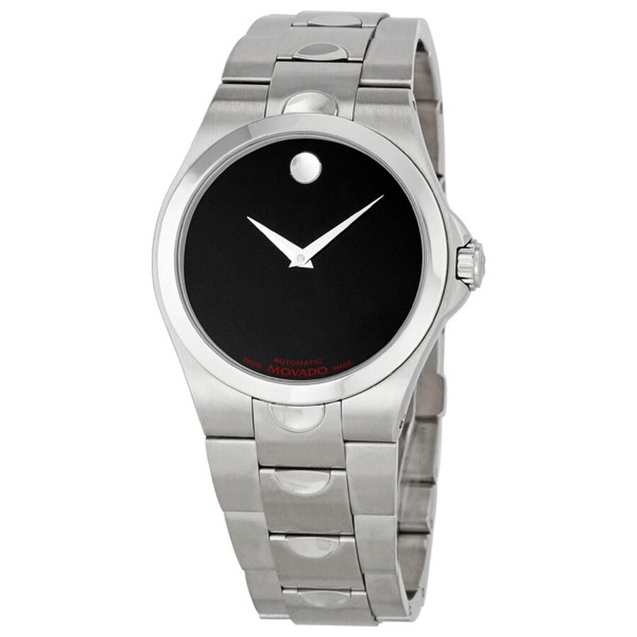 Movado Red Label Automatic Black Dial Men S Watch 0606110 0606110 Movado Red Label Jomashop